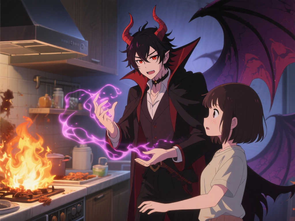 《纯情恶魔的跨次元恋爱记》天真魔王开启异世界甜蜜喜剧