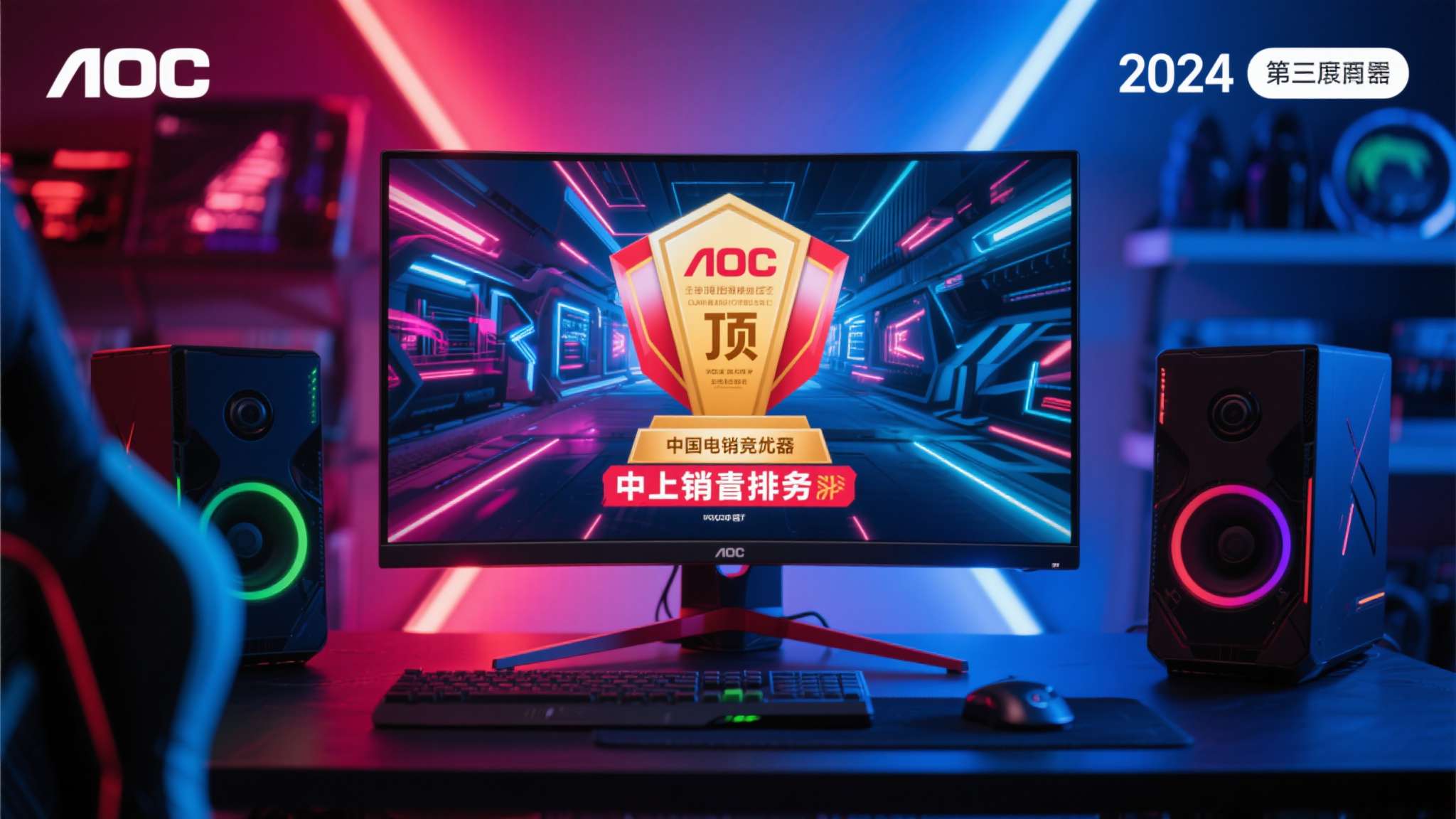 2024年第一季度刚刚落幕，电竞显示器市场的竞争结果已然揭晓。数据不会说谎——A